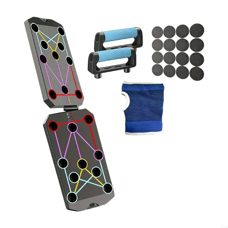 Push Up Board Foldable Multi Function - 多機能折りたたみ式プッシュアップボードフィットネス筋力&エクササイズトレーニング機器家庭用筋力トレーニングラック