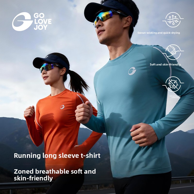Hiking - 秋/冬 ランニング 長袖 スポーツシャツ トレーニングウェア 通気性