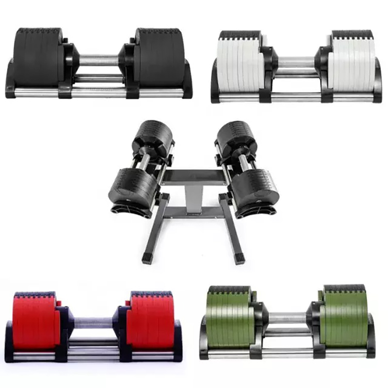 Adjustable Dumbbell Pair 40Kg - フリーウェイトダンベル 40kg 調節可能ダンベルセット ジム用ウェイトプレート 20kg 24kg