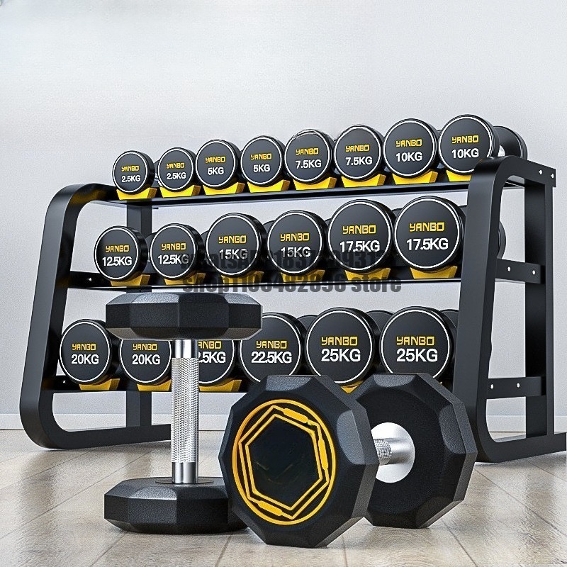 Adjustable Dumbbell Pair 40Kg - メンズホームジム用プラスチック製純鋼製ダンベルラック一式