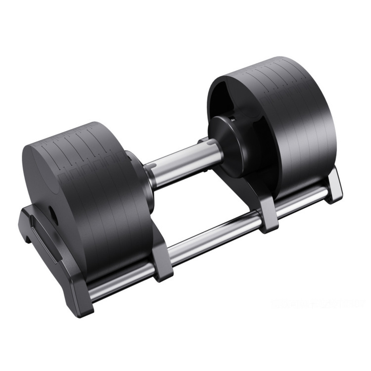 滑り止め加工を施した金属製のハンドルを備え、4kg単位で重量 - Adjustable Dumbbell Pair 40Kg のレビューと価格