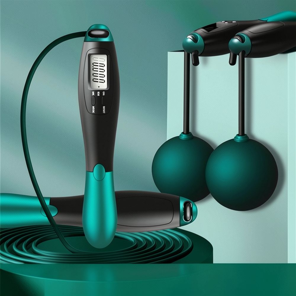 スマートデジタル縄跳び、コードレス、重り付きボール、スチール - Smart Jump Rope Digital Counter のレビューと価格